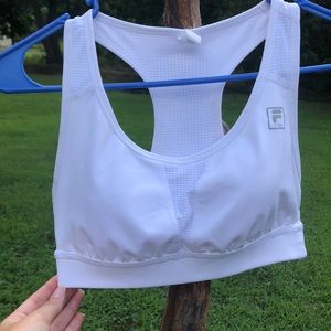 White sports bra!